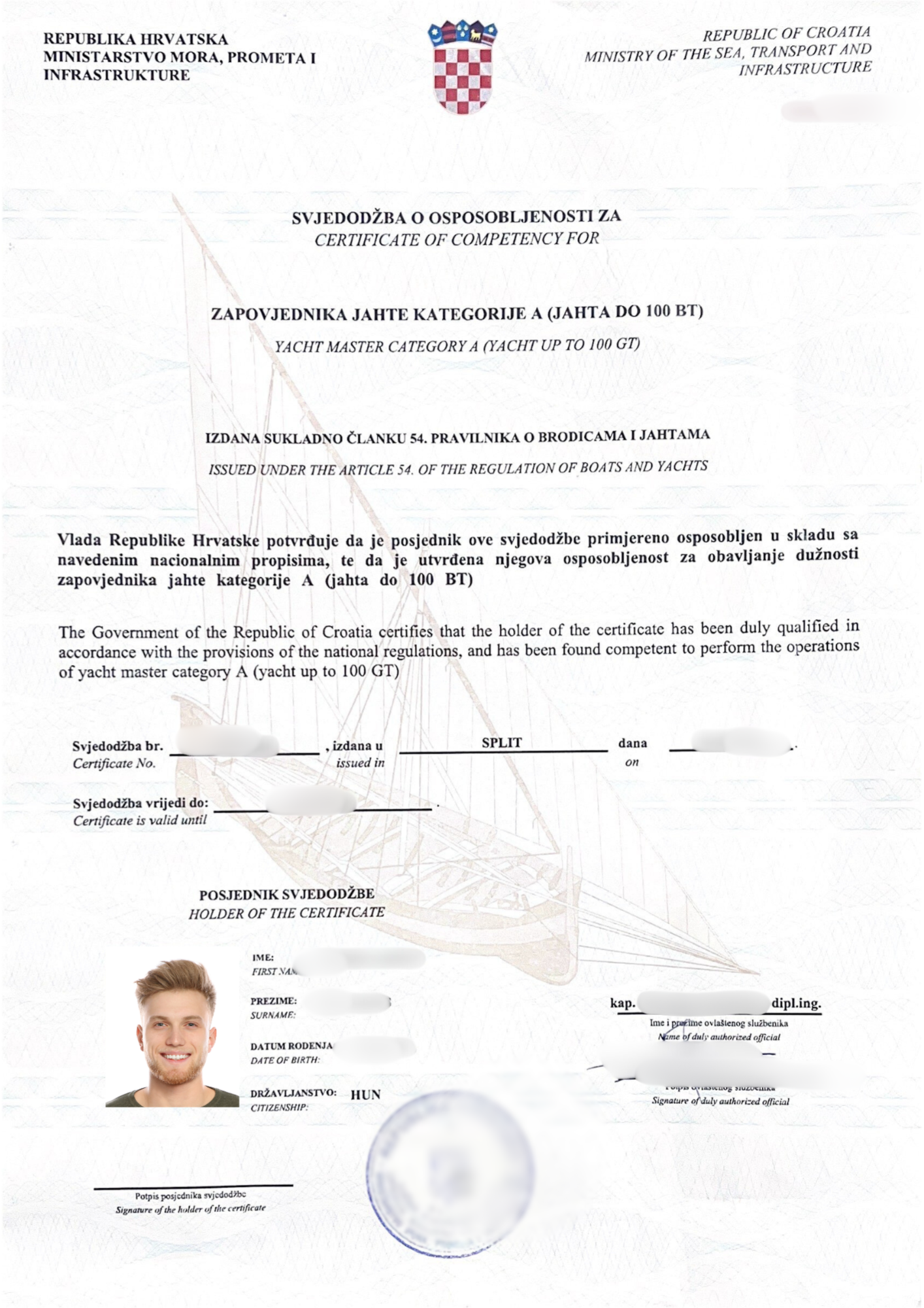 “Yacht Master A” Boating Course